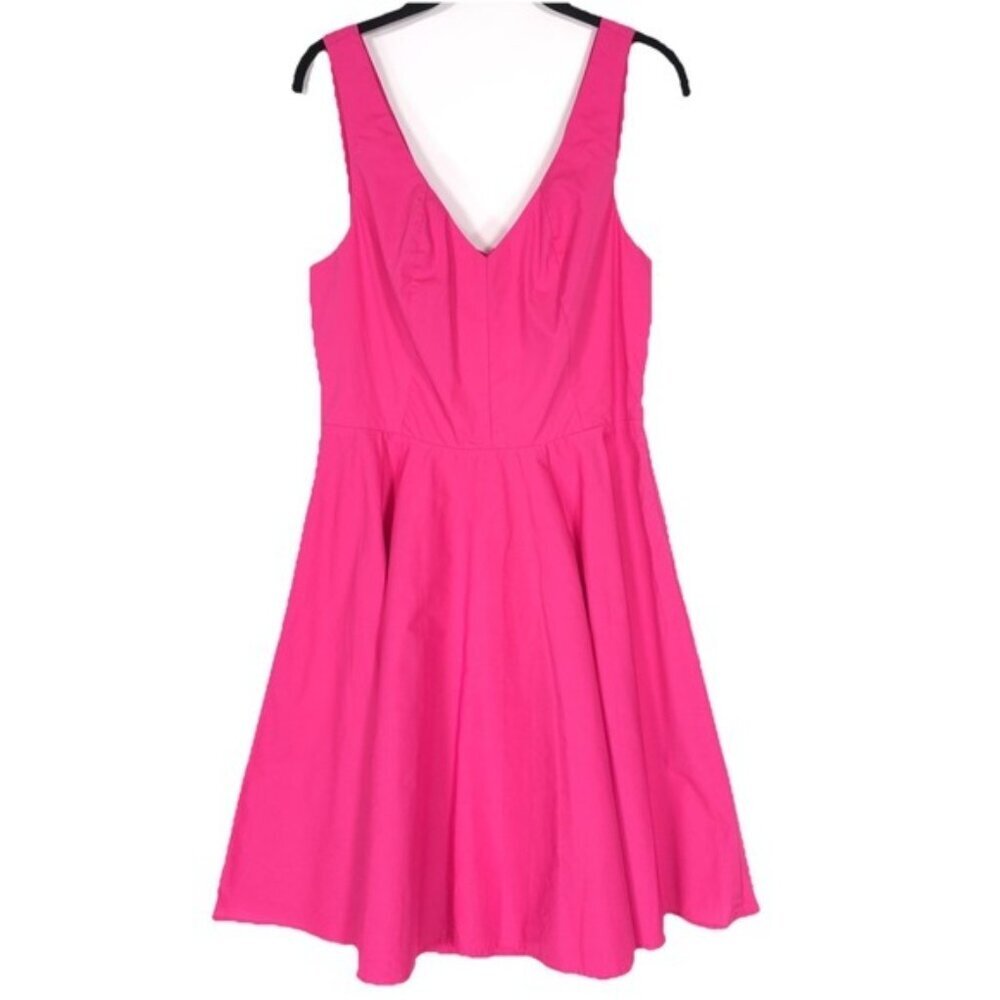 NWT VINEYARD VINES Women's Dress Size 10 ITALY MADE‎ V Neck Fit & Flare Pink